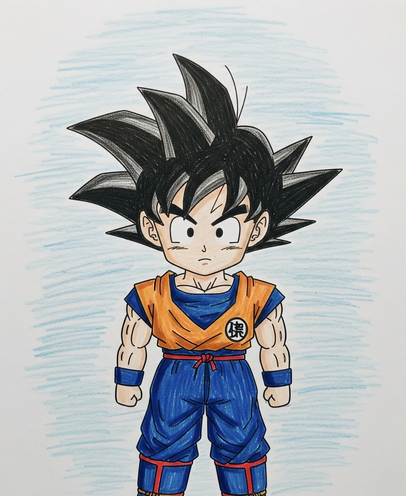 tranh vẽ songoku
