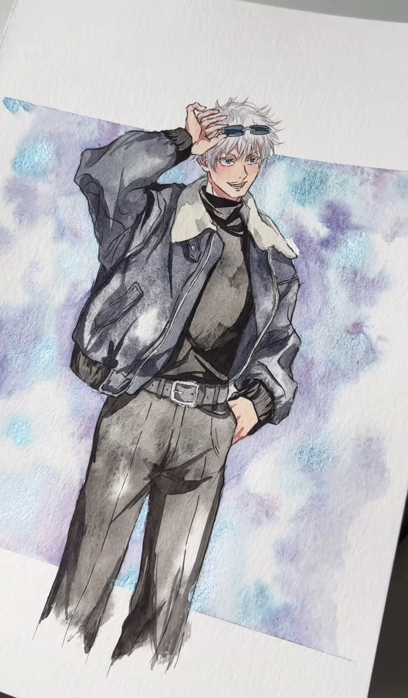 vẽ anime gojo satoru