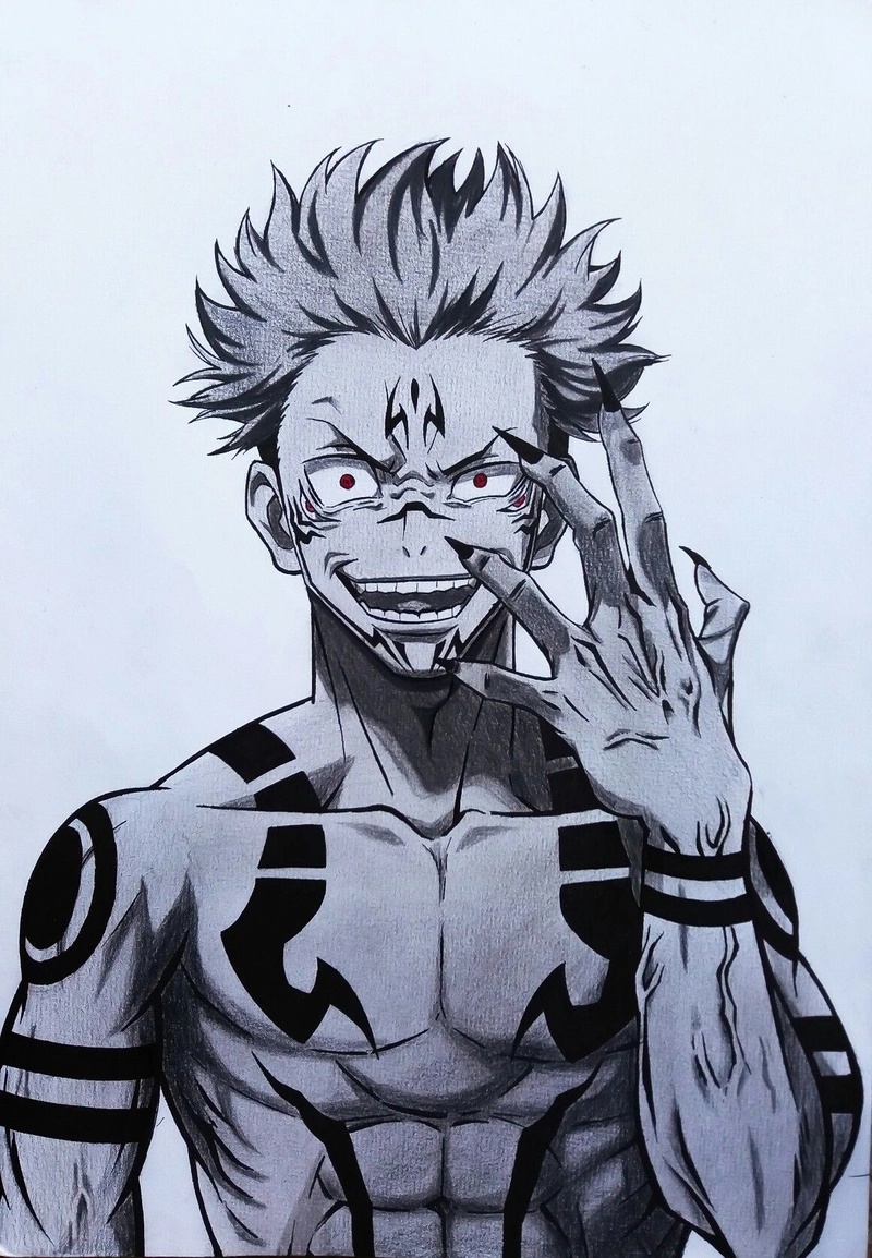 vẽ anime sukuna