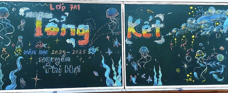 vẽ bảng tổng kết chủ đề đại dương
