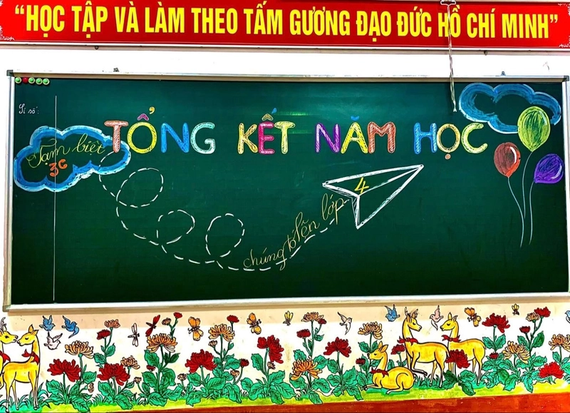 vẽ bảng tổng kết cuối năm đơn giản