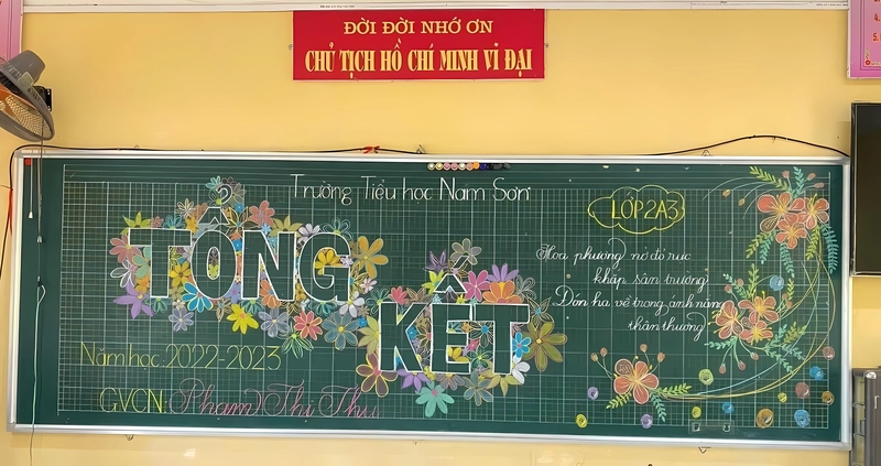 vẽ bảng tổng kết đẹp