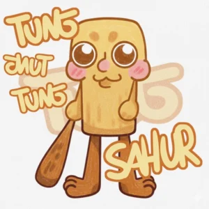 vẽ brainrot tung tung tung sahur