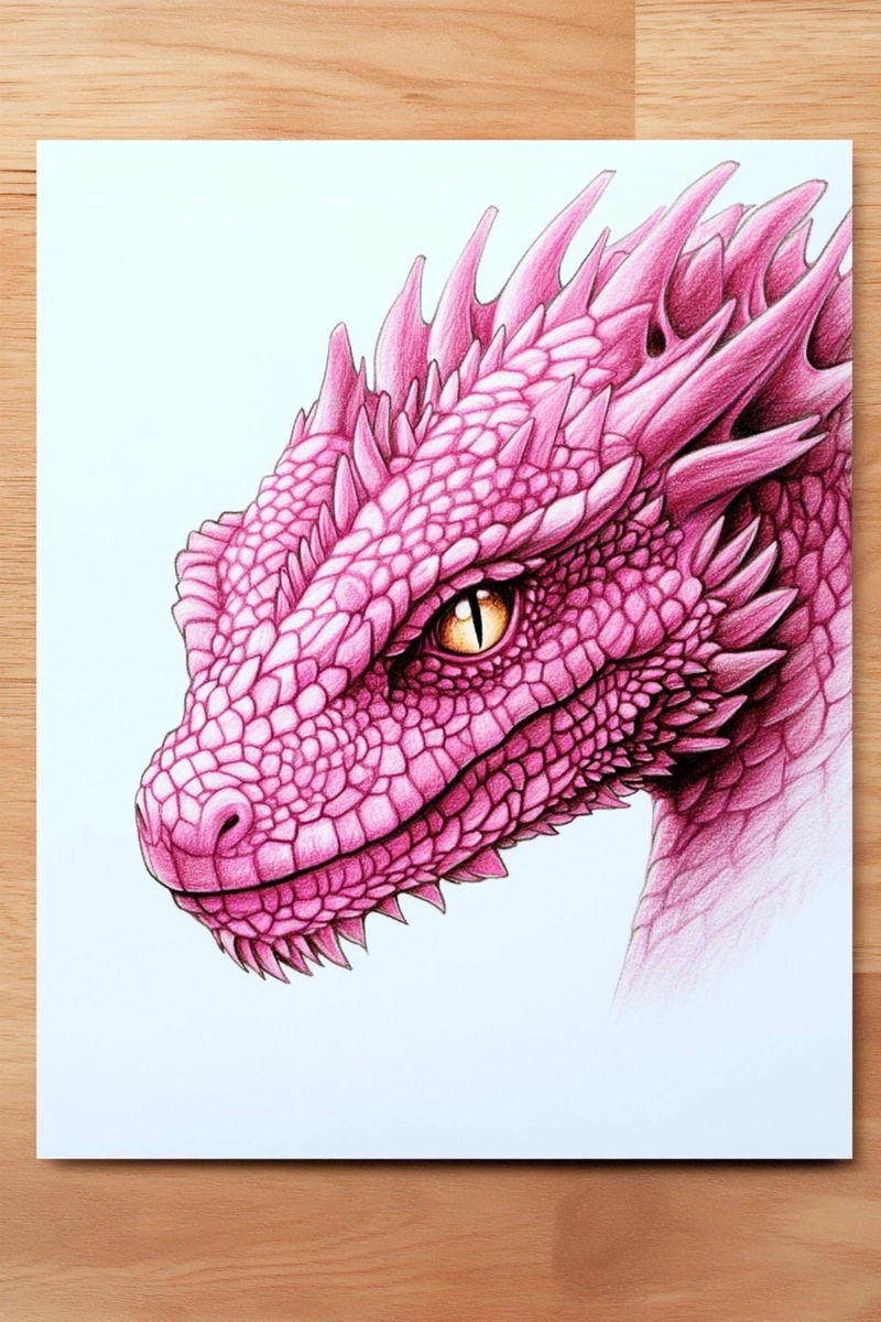 vẽ con rồng 3d