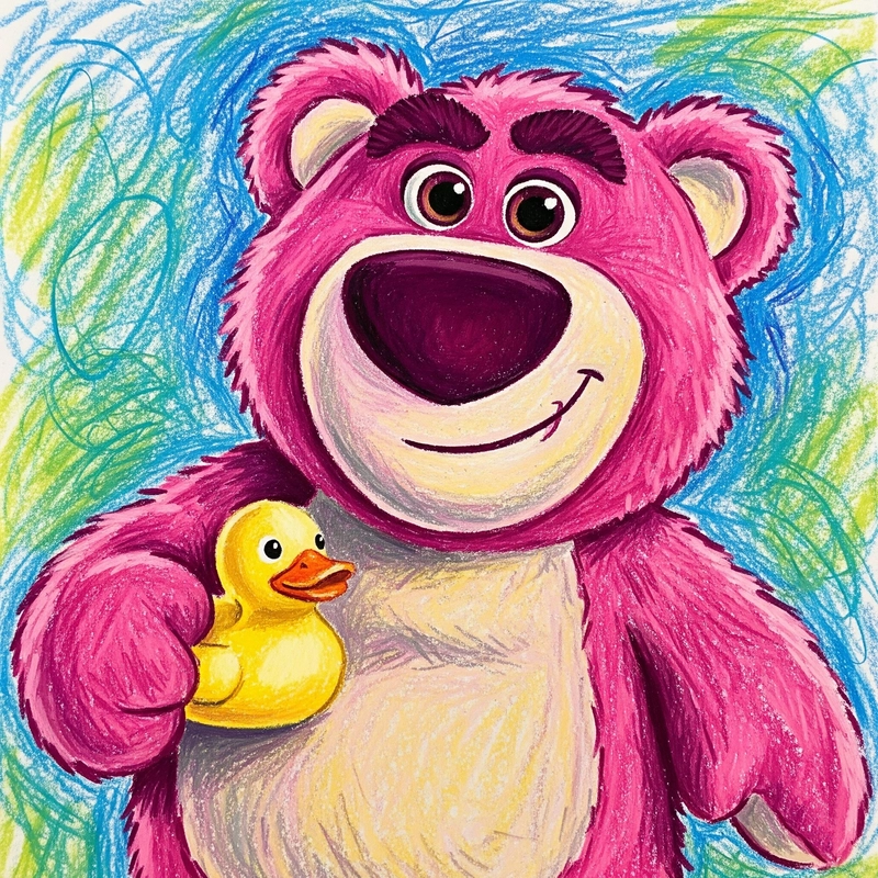 vẽ gấu dâu cute dễ thương