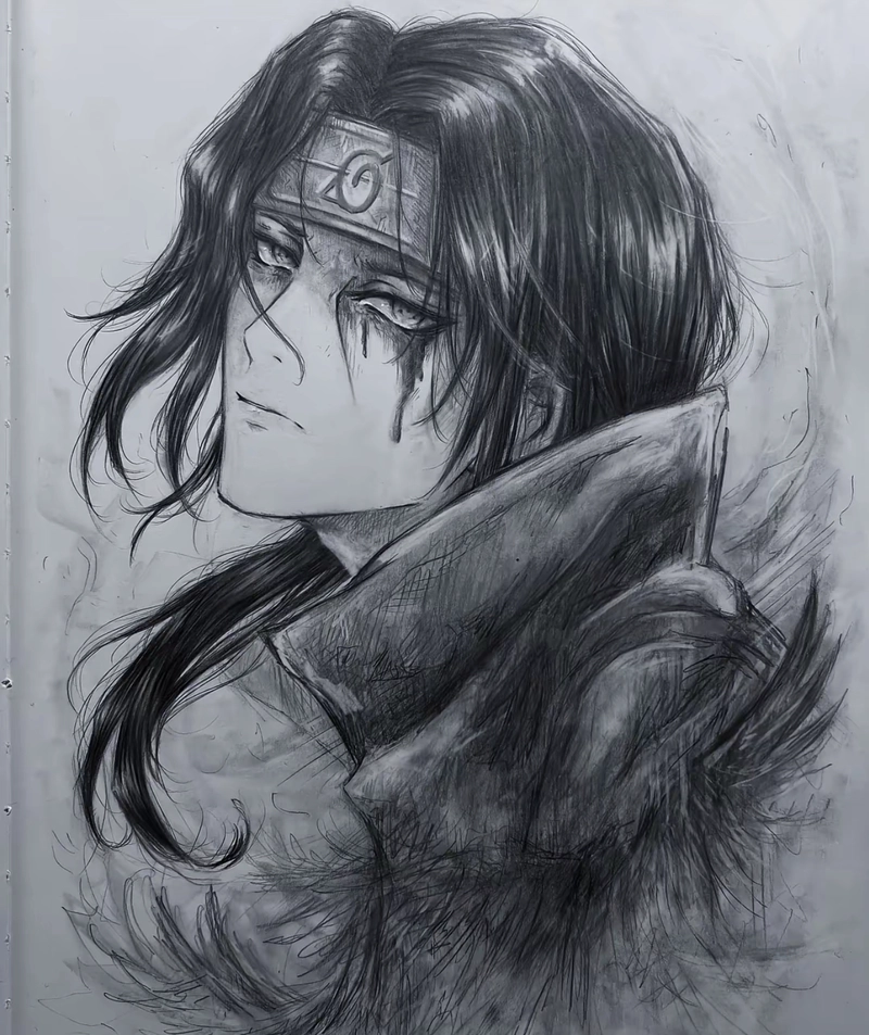 vẽ itachi ngầu