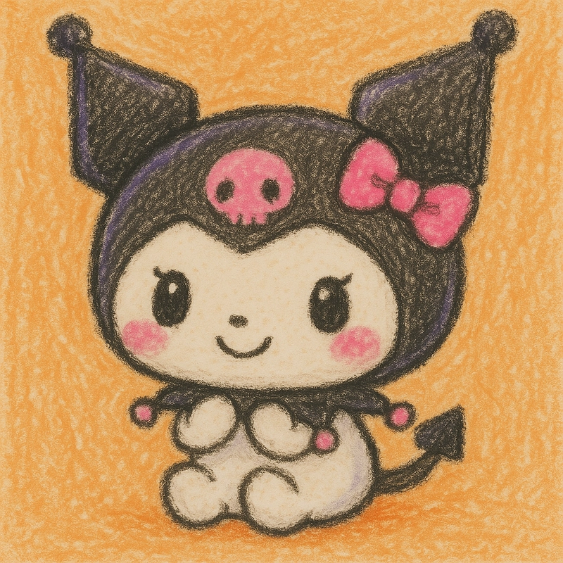 vẽ kuromi chibi dễ thương