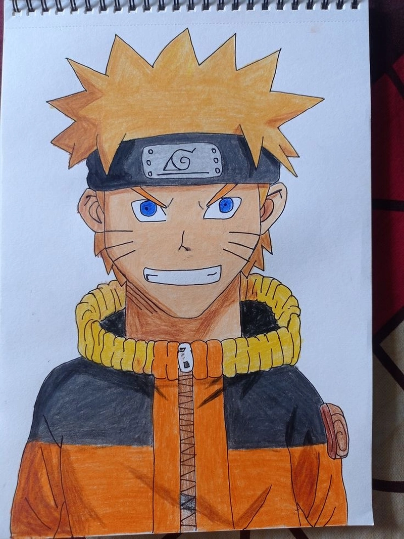 vẽ naruto bằng màu nước