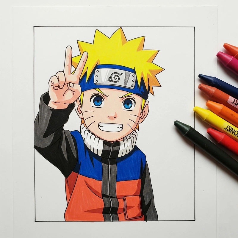 vẽ naruto siêu đơn giản