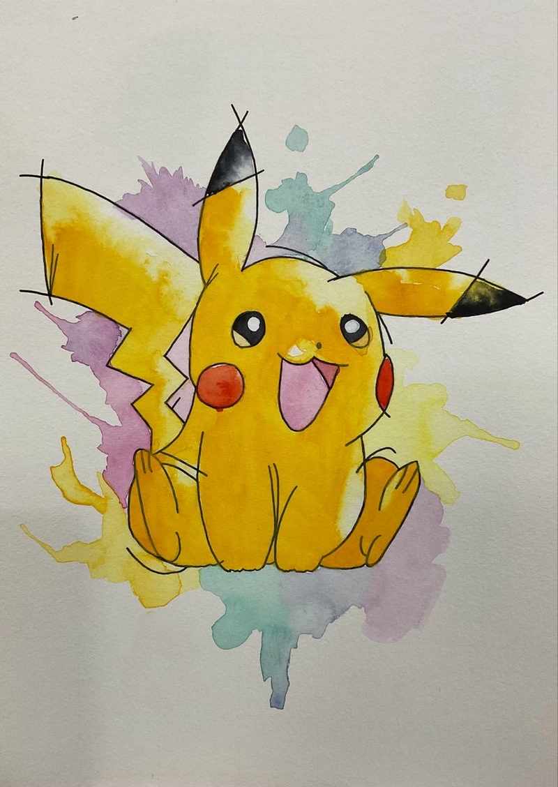 vẽ pikachu cute
