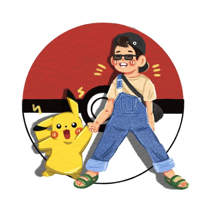vẽ pikachu ngầu