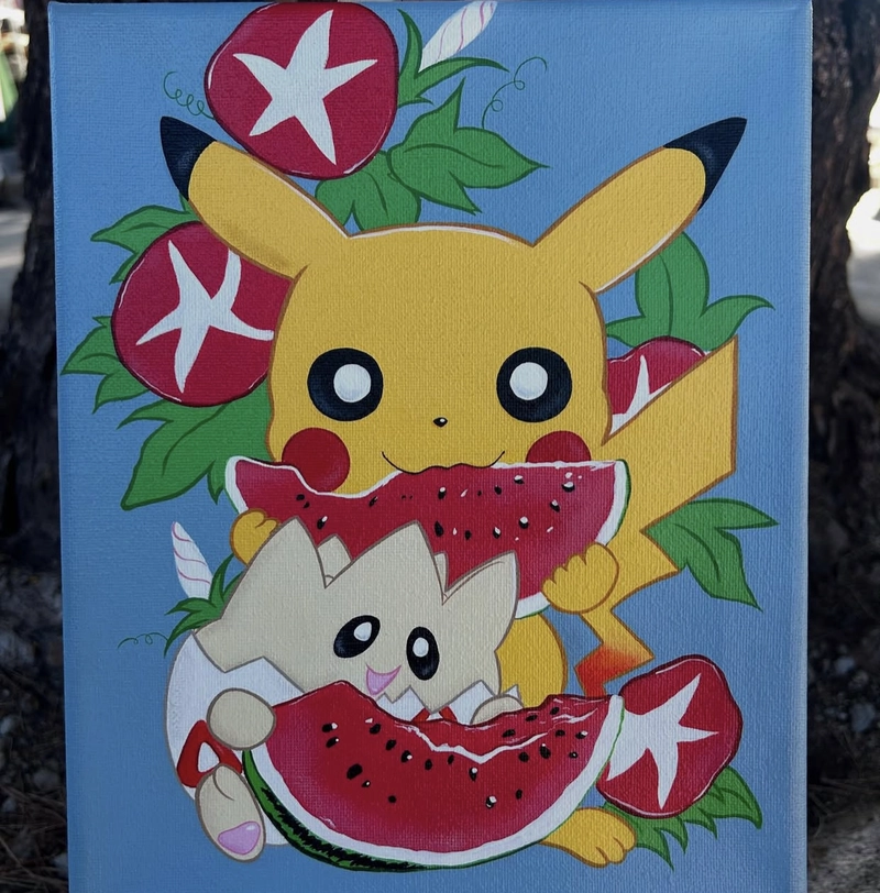 vẽ pikachu ngầu