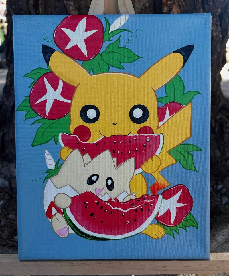 vẽ pokémon pikachu