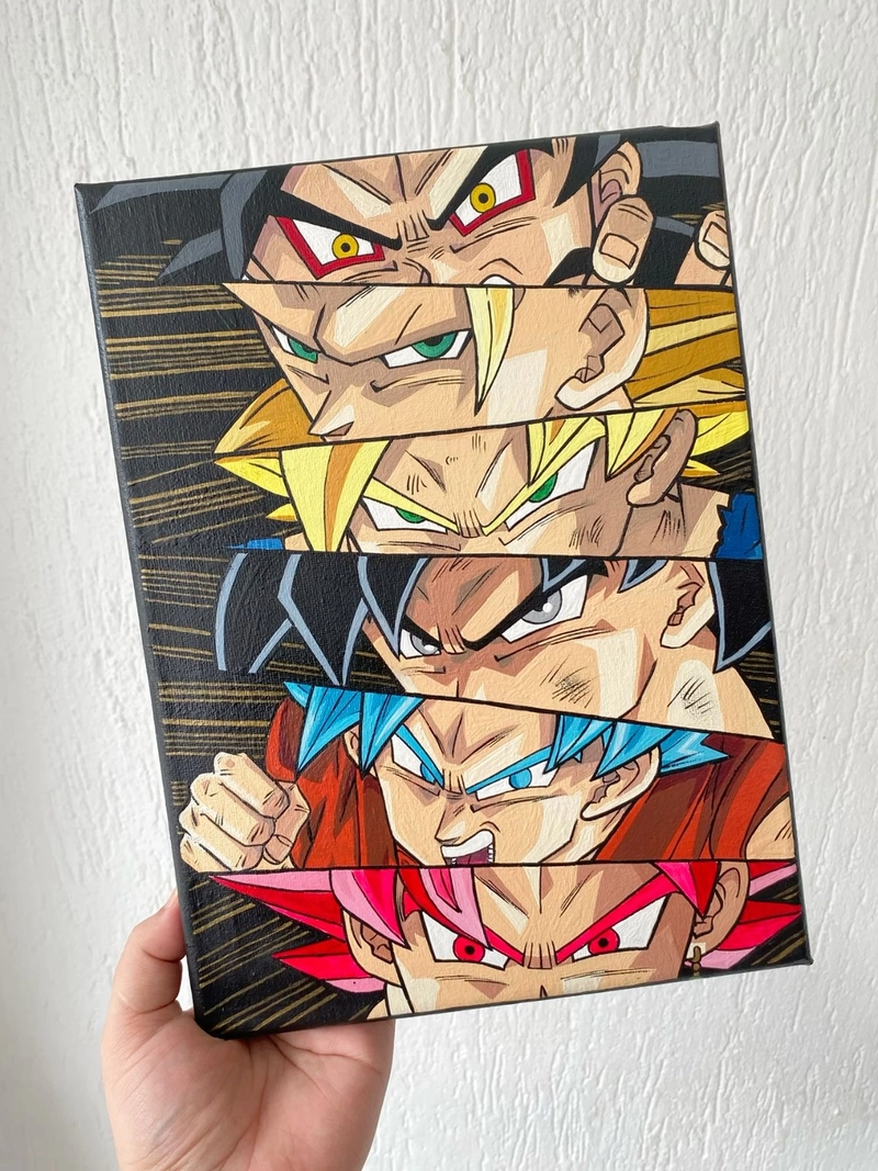 vẽ songoku bản năng vô cực