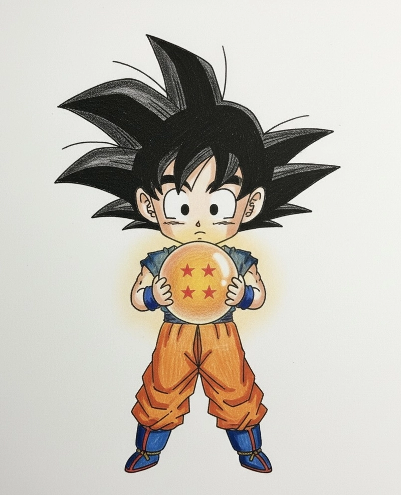 vẽ songoku cấp 3