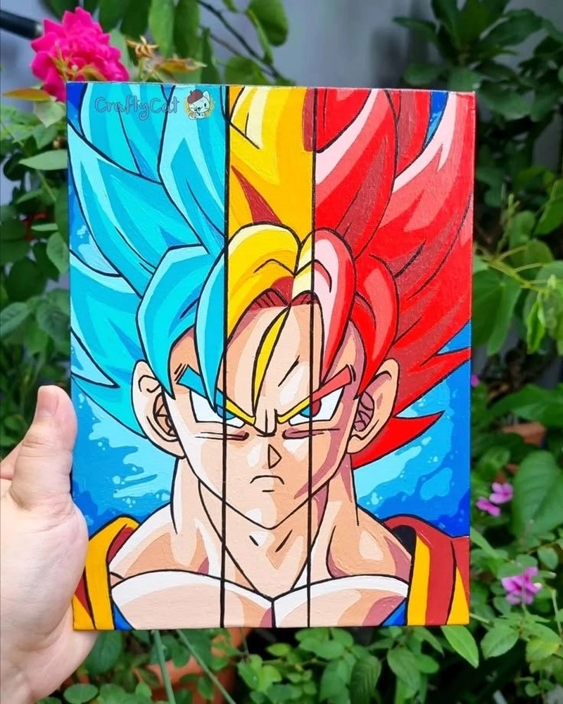 vẽ songoku ngầu