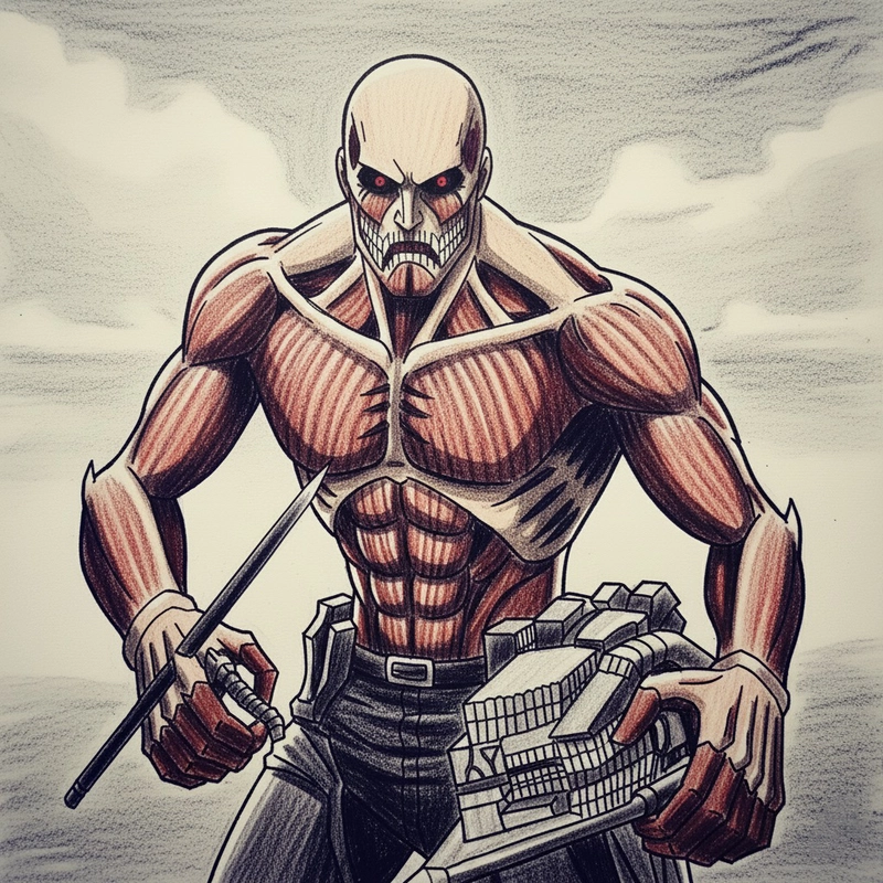 vẽ titan eren thủy tổ