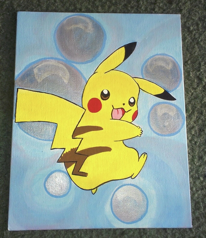 vẽ tranh con pikachu