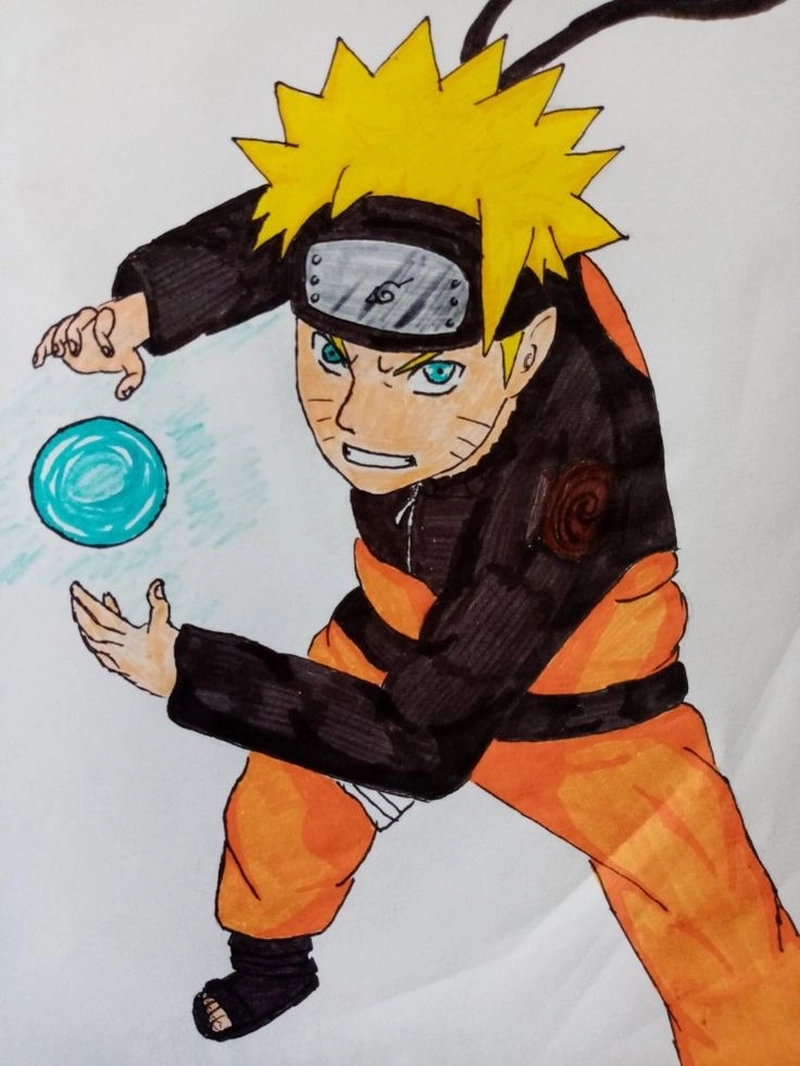 vẽ tranh naruto đơn giản