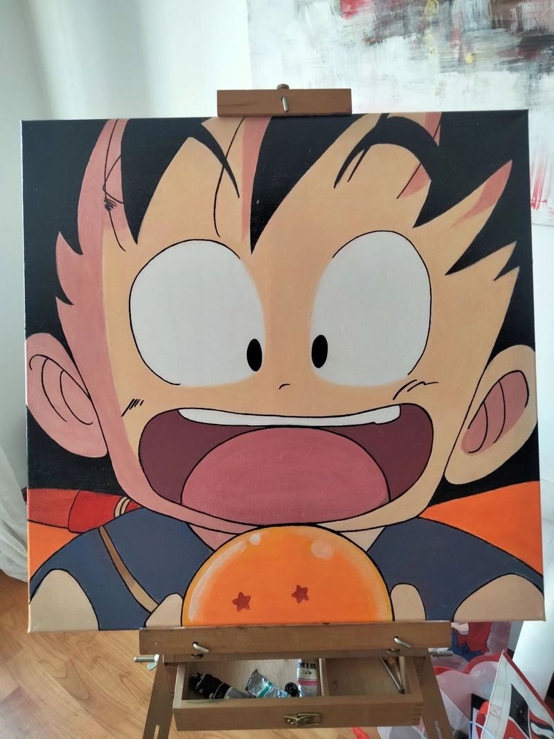 vẽ tranh songoku