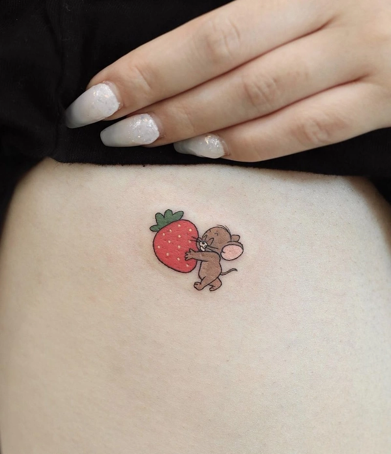 xăm hình chuột jerry cực cute