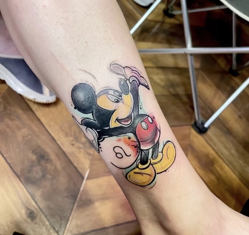 xăm hình con chuột mickey đẹp