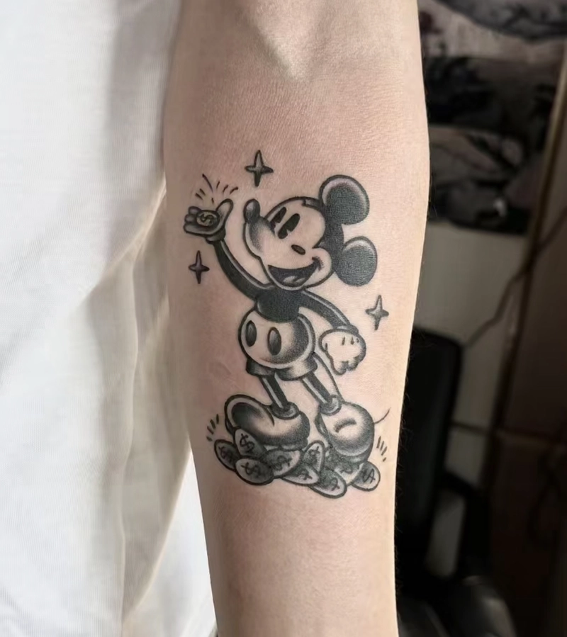 xăm hình mickey black