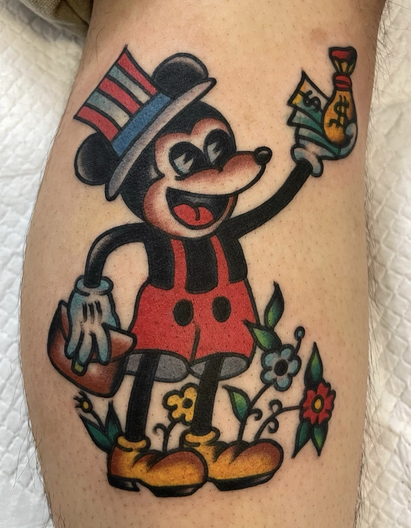 xăm hình mickey cực độc lạ