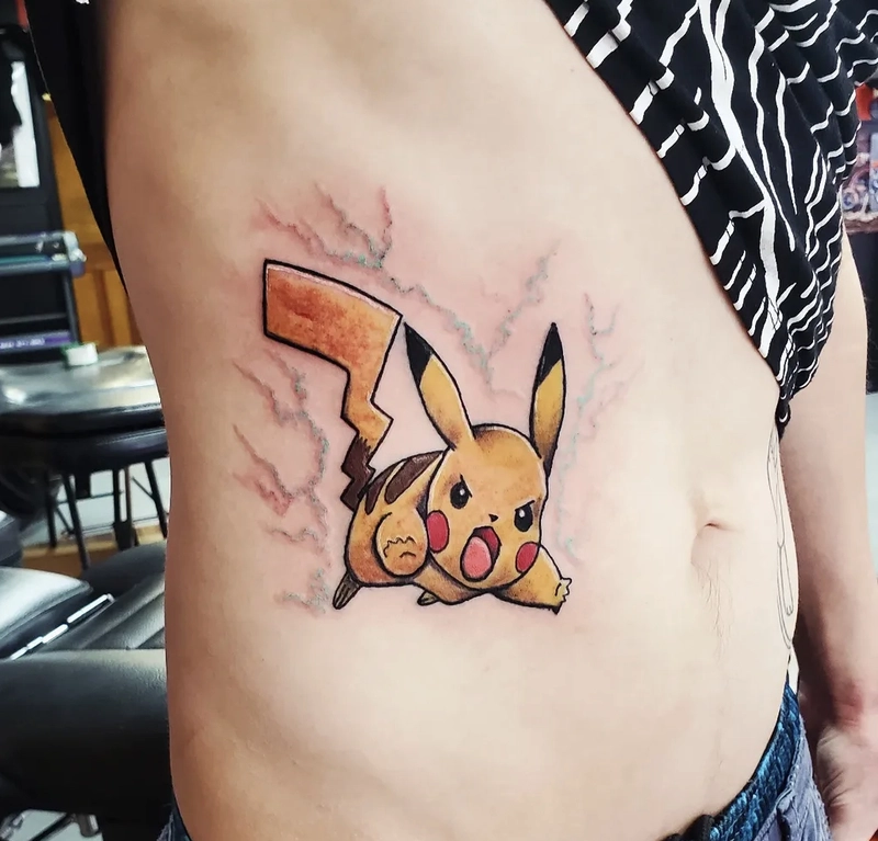 xăm hình pikachu đáng yêu