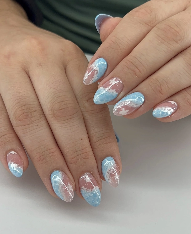 các mẫu nail mùa hè đẹp