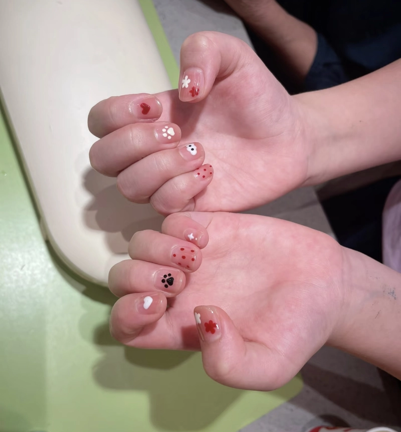 cute mẫu nail cho bé gái
