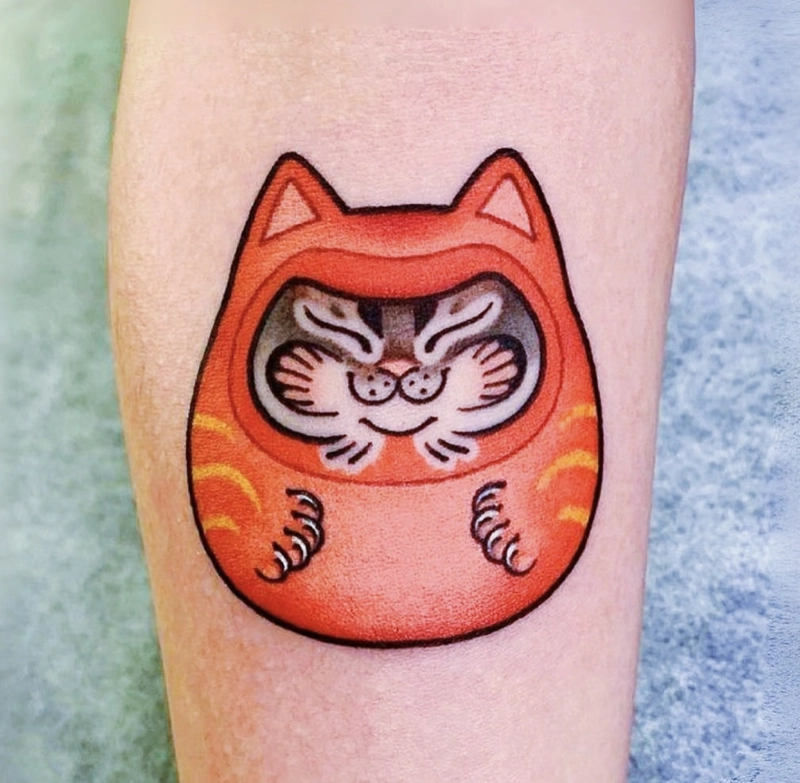 daruma hình xăm