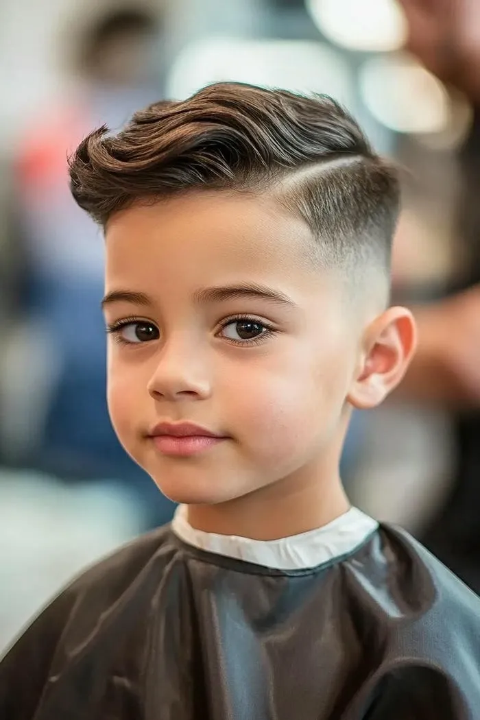 hình ảnh tóc undercut bé trai đáng yêu