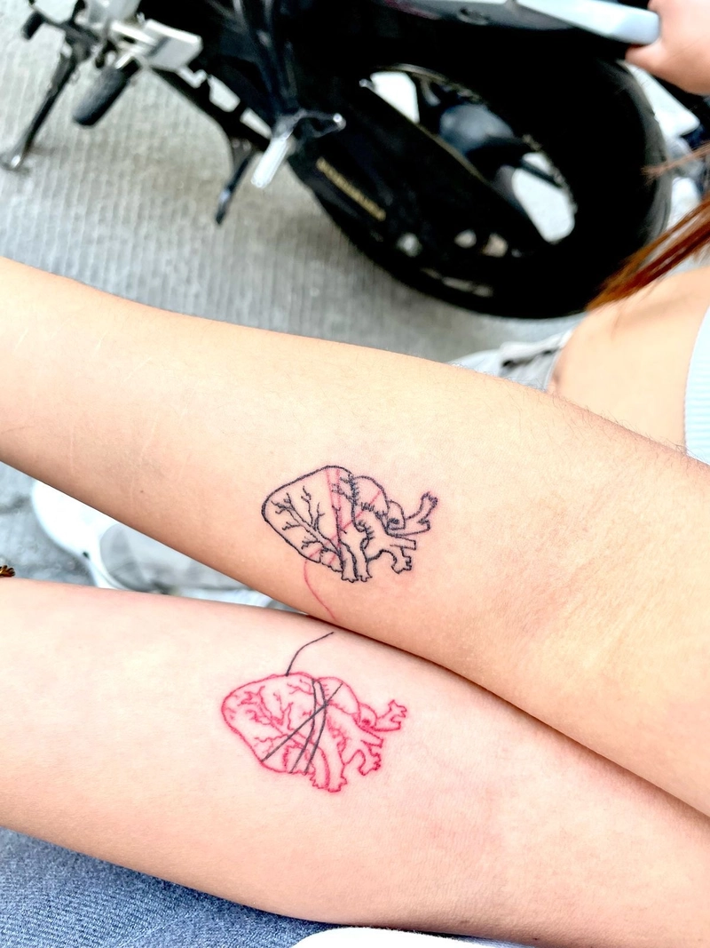 hình xăm cặp cho vợ chồng
