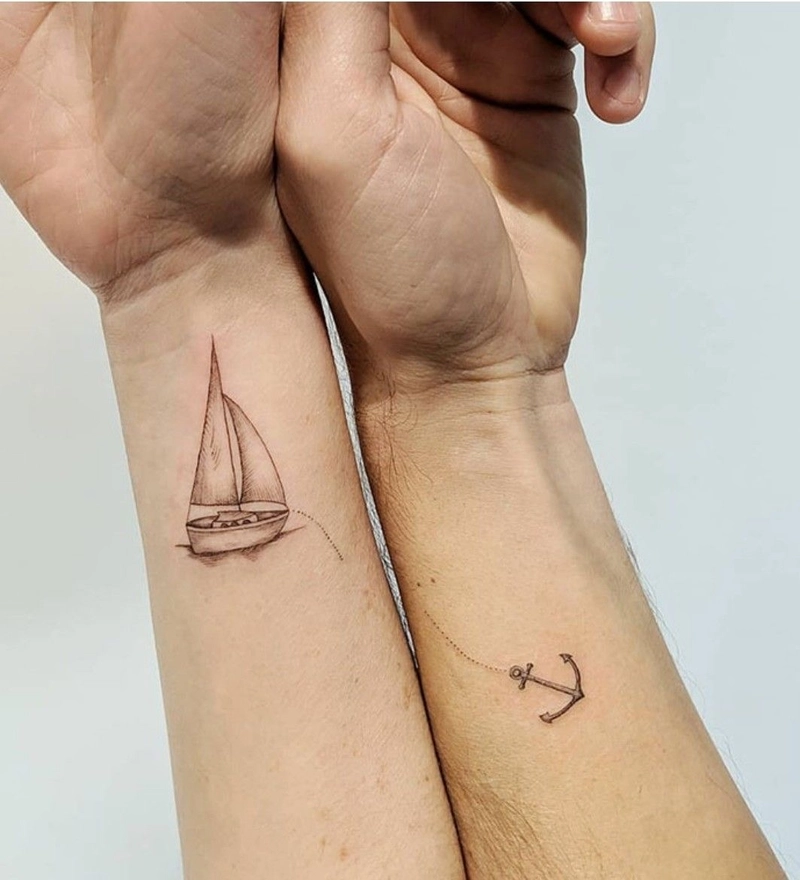 hình xăm cặp đôi dễ thương