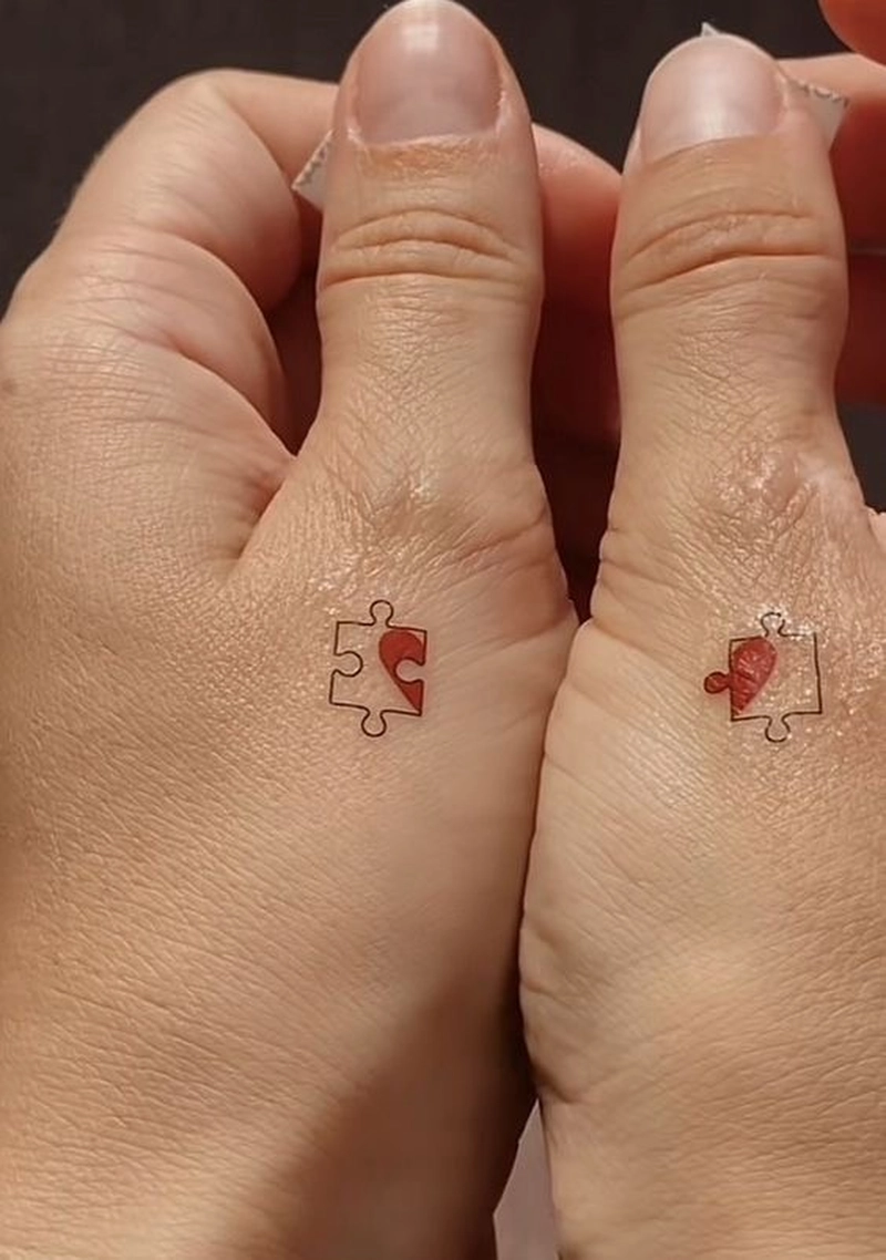hình xăm cặp đôi mini