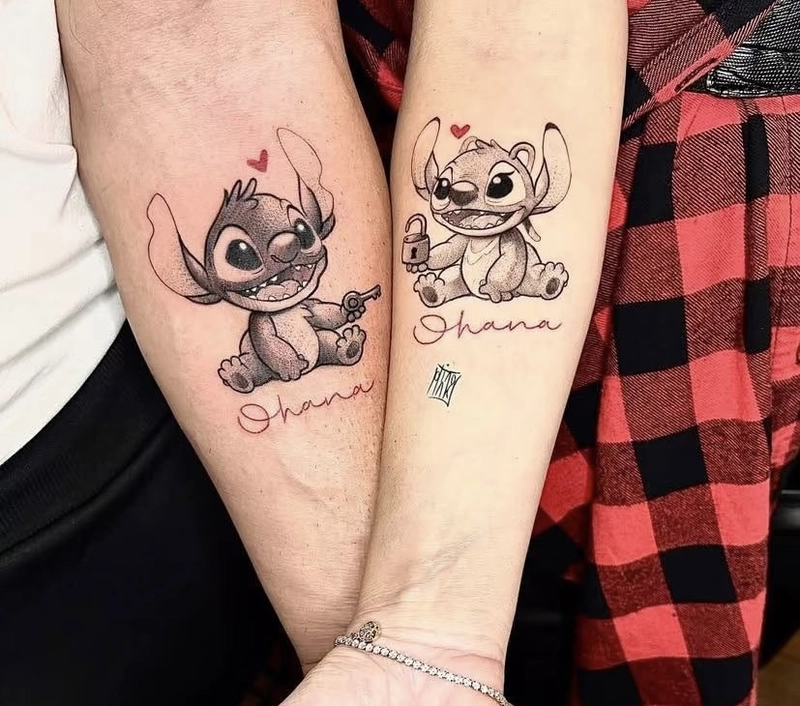 hình xăm couple dễ thương