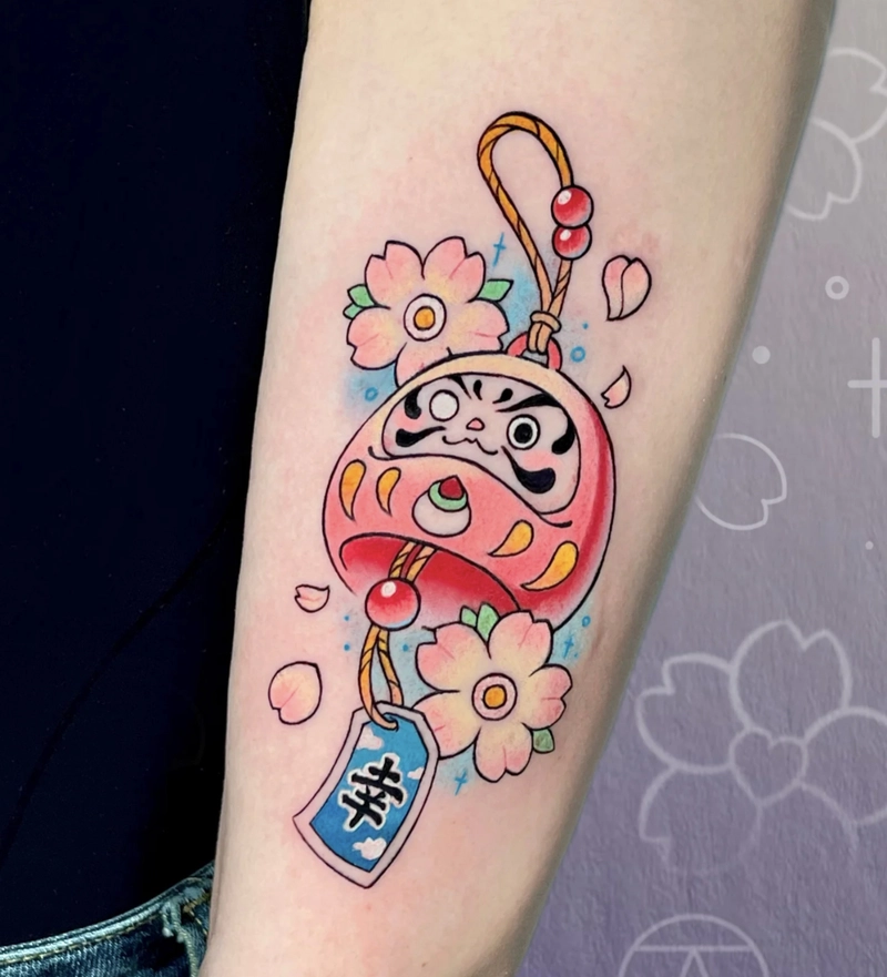 hình xăm daruma cực đẹp
