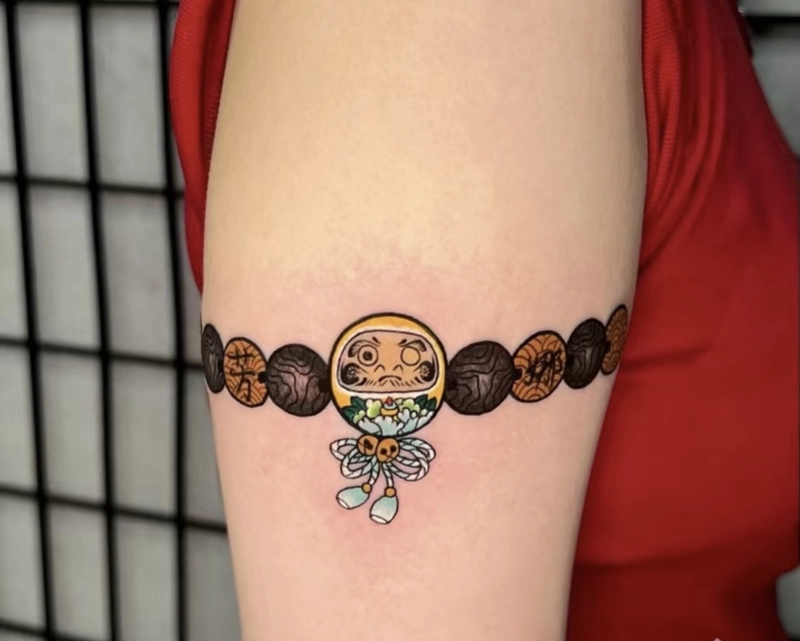 hình xăm daruma nhỏ