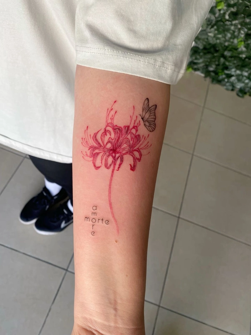 hình xăm hoa bỉ ngạn đẹp nhất