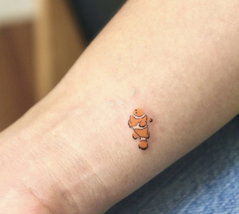hình xăm mini nữ cute con cá