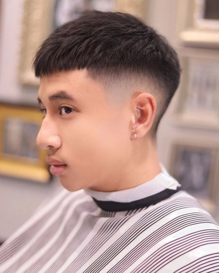 kiểu tóc crop cut