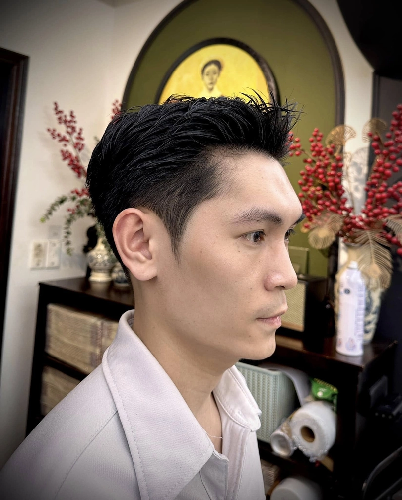 kiểu tóc nam undercut mái ngắn