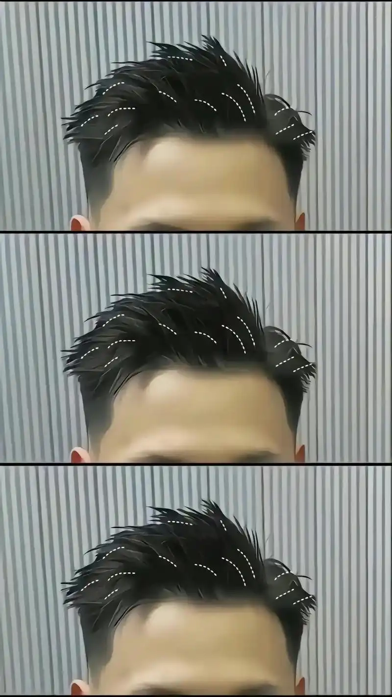 kiểu tóc side part ngắn vuốt ngược