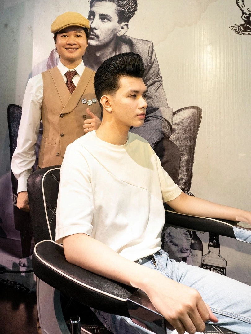 kiểu tóc slicked back undercut