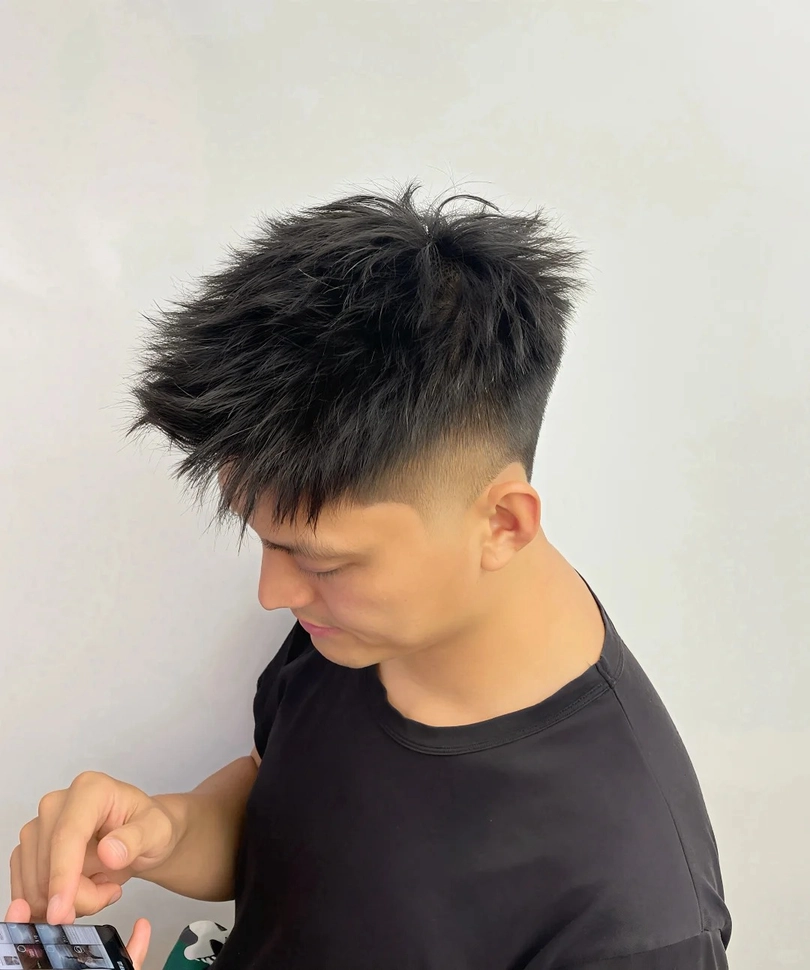 kiểu tóc temp taper fade