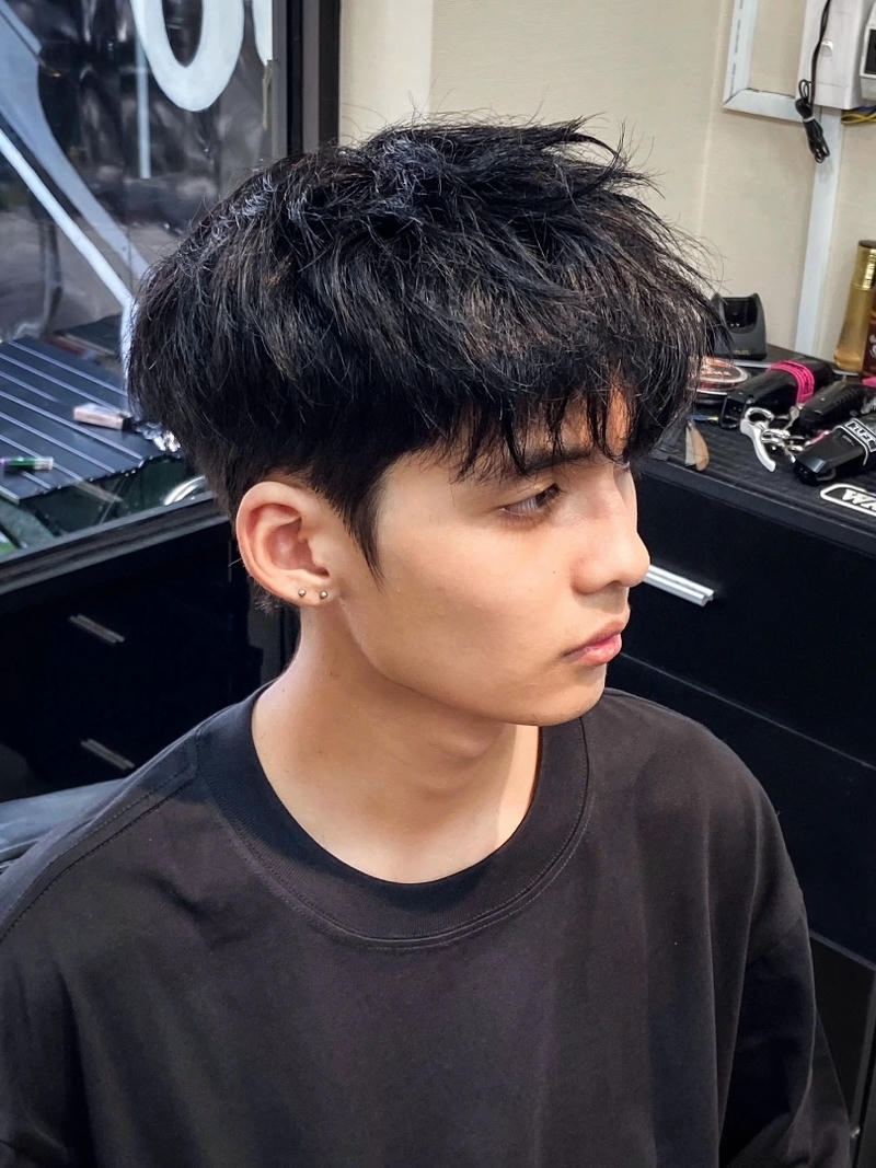 kiểu tóc two block layer