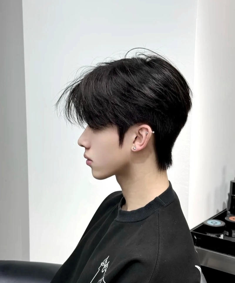 kiểu tóc two block side part