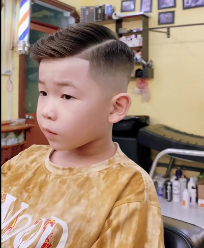 kiểu tóc undercut layer cho bé trai