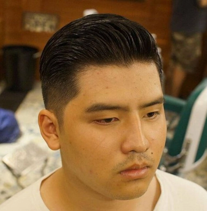 kiểu tóc undercut ngắn nam mặt tròn